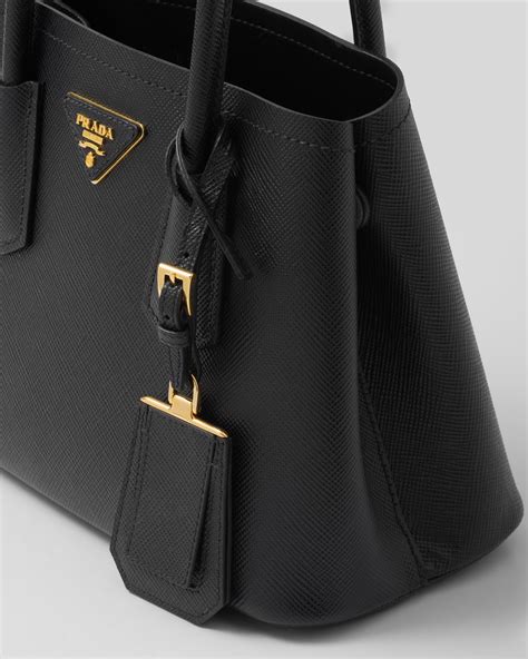 prada double saffiano leather bag.